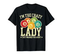 I'm The Crazy Bingo Lady They Warned You About Camiseta gráfica económica, Hombre, Negro, XL
