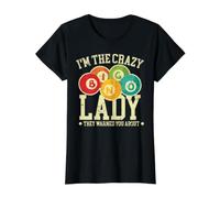 I'm The Crazy Bingo Lady They Warned You About Camiseta gráfica económica, Mujer, Negro, XL