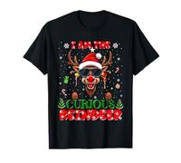 I'm The Curious Reindeer Christmas Outfit Funny Xmas Camiseta