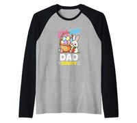 I'm The Dad Bunny Egg Hunting Familia Matching Easter Camiseta Manga Raglan