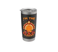 I'm The Dad Turkey Family Matching Thanksgiving Vaso térmico de acero inoxidable de doble pared