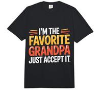I'm The Favorite Grandpa Just Accept It Abuelo |- Comfort Colors Adult Heavyweight T-Shirt