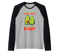 I'm The Good Kind of Fat Alimentos de Aguacate Sano Camiseta Manga Raglan