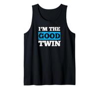 I'm The Good Twin Gift Twin Humor Hermano Regalo para Gemelos Camiseta sin Mangas