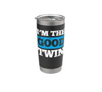 I'm the Good Twin Gift Twin Humor Hermano Regalo para gemelos Vaso térmico de acero inoxidable de doble pared