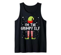 I'm The Grumpy Elf Funny Christmas Matching Family Group Camiseta sin Mangas