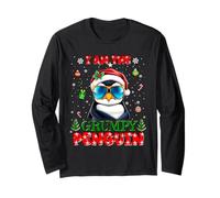 I'm The Grumpy Penguin Christmas Outfit Funny Xmas Manga Larga