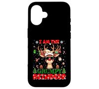 I'm The Grumpy Reindeer Christmas Outfit Funny Xmas Carcasa para iPhone 16