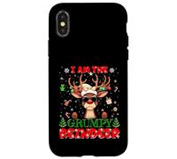 I'm The Grumpy Reindeer Christmas Outfit Funny Xmas Carcasa para iPhone X/XS