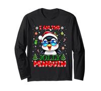 I'm The Jolly Penguin Christmas Outfit Funny Xmas Manga Larga