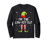 I'm The Low Key Elf Funny Christmas Matching Family Group Manga Larga