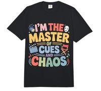 I'm The Master of Cues and Chaos Backstage Crew Tech - Comfort Colors Adult Heavyweight T-Shirt