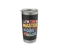 I'm The Master Of Cues And Chaos Backstage Crew Tech - Vaso térmico de acero inoxidable de doble pared