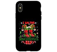 I'm The Mischievous Elf Christmas Outfit Funny Xmas Carcasa para iPhone X/XS