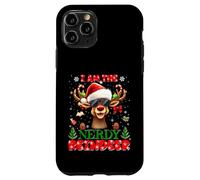 I'm The Nerdy Reindeer Christmas Outfit Funny Xmas Carcasa para iPhone 11 Pro