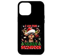 I'm The Nerdy Reindeer Christmas Outfit Funny Xmas Carcasa para iPhone 12 Pro MAX