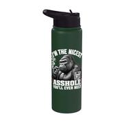I'm The Nicest Asshole You'll Ever Meet Monkey Stainless Steel Insulated Water Bottle