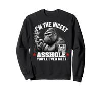 I'm The Nicest Asshole You'Ll Ever Meet Monkey Sudadera