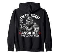I'm The Nicest Asshole You'Ll Ever Meet Monkey Sudadera con Capucha
