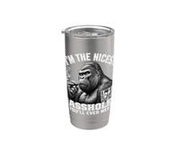 I'm The Nicest Asshole You'll Ever Meet Monkey Vaso térmico de acero inoxidable de doble pared