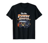 Im The Power Source Funny Electricista generador gráfico Camiseta