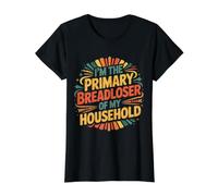 I'm The Primary Breadloser of My Household |- Camiseta gráfica económica, Mujer, Negro, XL