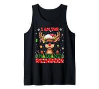 I'm The Radiant Reindeer Christmas Outfit Funny Xmas Camiseta sin Mangas