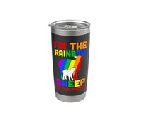 I'm The Rainbow Sheep Gay LGBT Pride Month LGBTQ Vaso térmico de acero inoxidable de doble pared