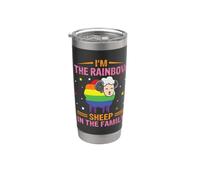 I'm The Rainbow Sheep In The Family Gay Lesbianas LGBT Vaso térmico de acero inoxidable de doble pared