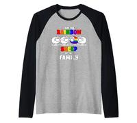 I'm The Rainbow Sheep of The Family Oveja Arco Iris Camiseta Manga Raglan