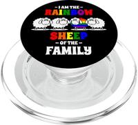 I'm The Rainbow Sheep of The Family Oveja Arco Iris PopSockets PopGrip para MagSafe