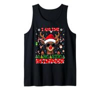 I'm The Sarcastic Reindeer Christmas Outfit Funny Xmas Camiseta sin Mangas