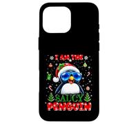 I'm The Saucy Penguin Christmas Outfit Funny Xmas Carcasa para iPhone 16 Pro MAX