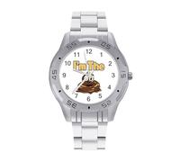 I'm The Shit - Reloj de pulsera para hombre, de acero inoxidable, fácil de leer, para mujer
