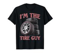 I'm The Tire Guy Reparación mecánica Camiseta gráfica económica, Hombre, Negro, L