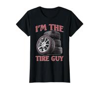 I'm The Tire Guy Reparación mecánica Camiseta gráfica económica, Mujer, Negro, L