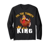 I'm The Turkey King Thanksgiving Thankful For Family Manga Larga