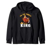 I'm The Turkey King Thanksgiving Thankful For Family Sudadera con Capucha