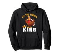 I'm The Turkey King Thanksgiving Thankful For Family Sudadera con Capucha