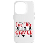 I'm the Ultimate Gamer Funny Gaming Quotes Carcasa para iPhone 14 Pro