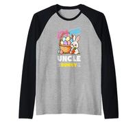 I'm The Uncle Bunny Egg Hunting Familia Matching Easter Camiseta Manga Raglan