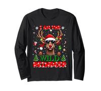 I'm The Wild Reindeer Christmas Outfit Funny Xmas Manga Larga