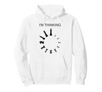 I'm Thinking, Piezas de ajedrez, Jugador de ajedrez, Arte Amante del ajedrez Sudadera con Capucha