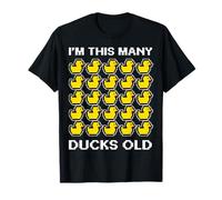 I'm This Many Ducks Old Duck 25 cumpleaños 25 años Camiseta