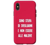 I'm Tired of Waking up and Not Being in The Maldives Carcasa para iPhone X/XS