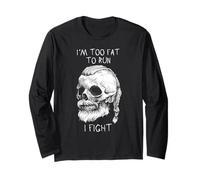 I'm Too Fat To Run I Fight Viking Skull Warrior Manga Larga