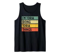 I'm Toria Doing Toria Things - Cita Personalizada Divertida Camiseta sin Mangas
