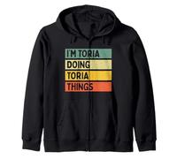 I'm Toria Doing Toria Things - Cita Personalizada Divertida Sudadera con Capucha