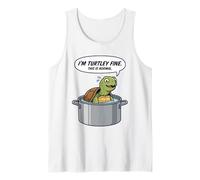 I'm Turtley Fine, Esta es una Olla de ebullición Normal, Stress Box Turtle Camiseta sin Mangas