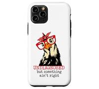Im Undiagnosed But Something Ain't Right Funny Crazy Chicken Carcasa para iPhone 11 Pro